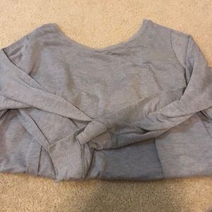 Criss Cross Back Athletic Sweatshirt